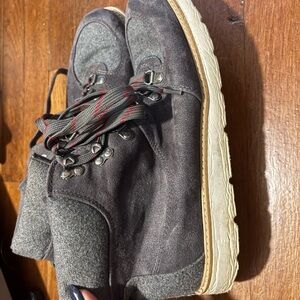 Target Gray and Black Women's Lace Up Boots